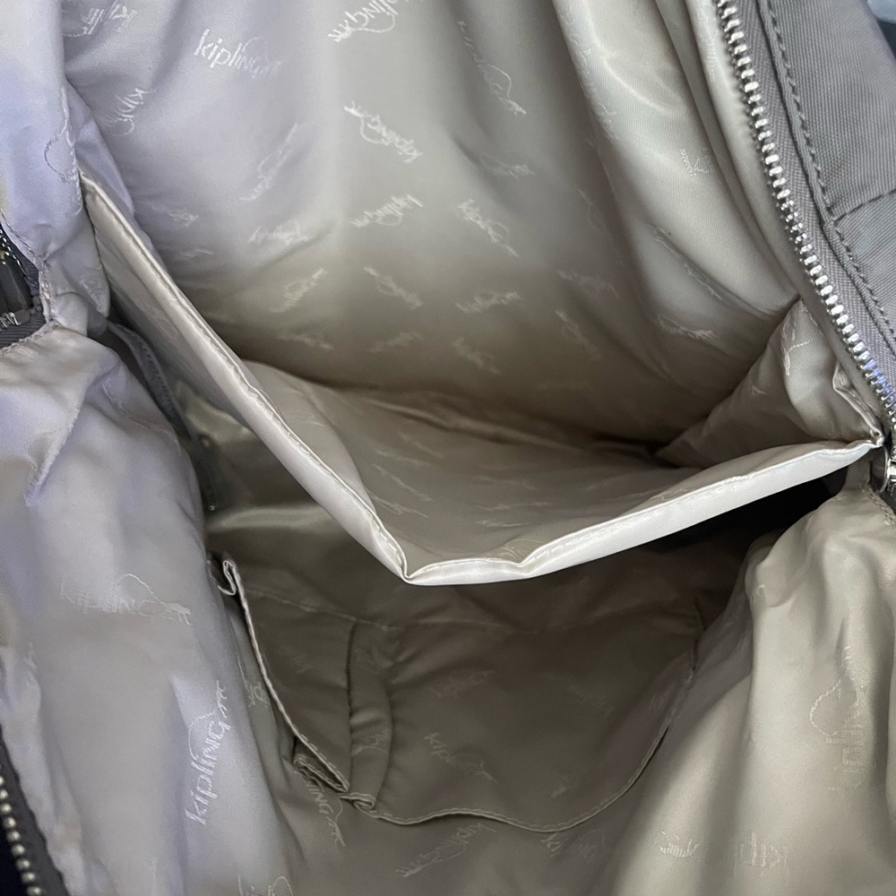 Kipling Gray Computer Tote Bag With Double Handle… - image 5